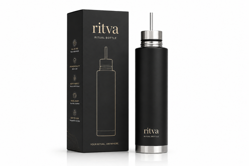 Ritva Ritual Bottle — Botella Térmica 3 en 1 con Bombilla Filtro