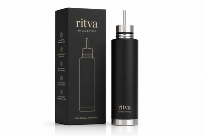 Ritva Ritual Bottle - Tu ritual de cada manana, fondo arena premium