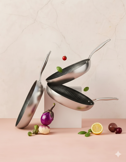 Ultimate Stainless Steel Honeycomb Skillet™